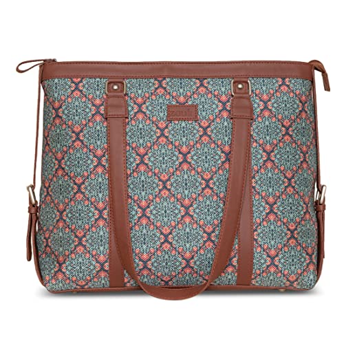 ZOUK Office Bag | Stylish Bags for Office Use | Laptop Bag 15.6 inch | Stylish Tote for Office Use | Purse for Women | Vegan Leather Handbag | Daily &