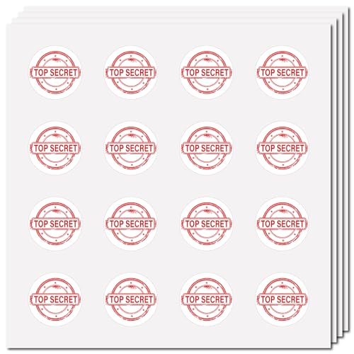 CREATCABIN 128 Stück geheime Aufkleber selbstklebende...