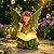 Ovewios Fairy Garden Statues Outdoor Decor, Solar Fairy Lights Outdoor Lawn Ornaments Resin Sculptures Fairies Garden Decor for Outside Yard Art Patio Porch, Gifts for Women Mom