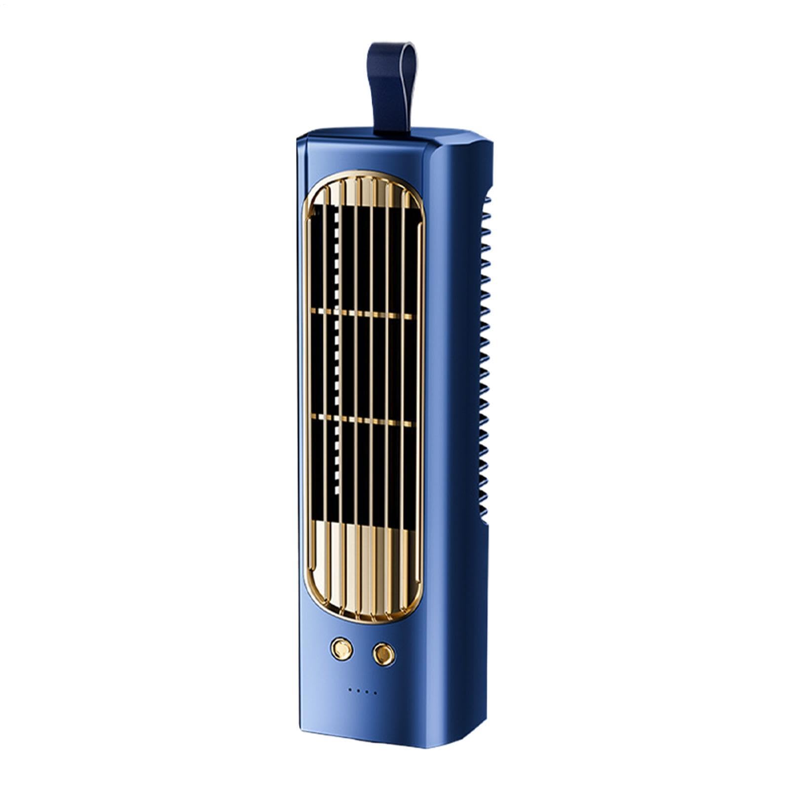 Ventilateur tour silencieux USB rechargeable oscillant à 3 vitesses pour bureau et salon