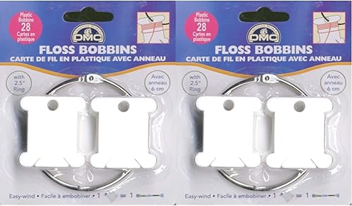 DMC Bobinas de hilo de plástico, 28paquete (paquete de 2)