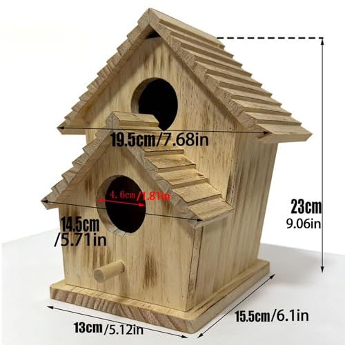 Volière extérieure en bois naturel avec mangeoire intégrée et structure compacte résistante
