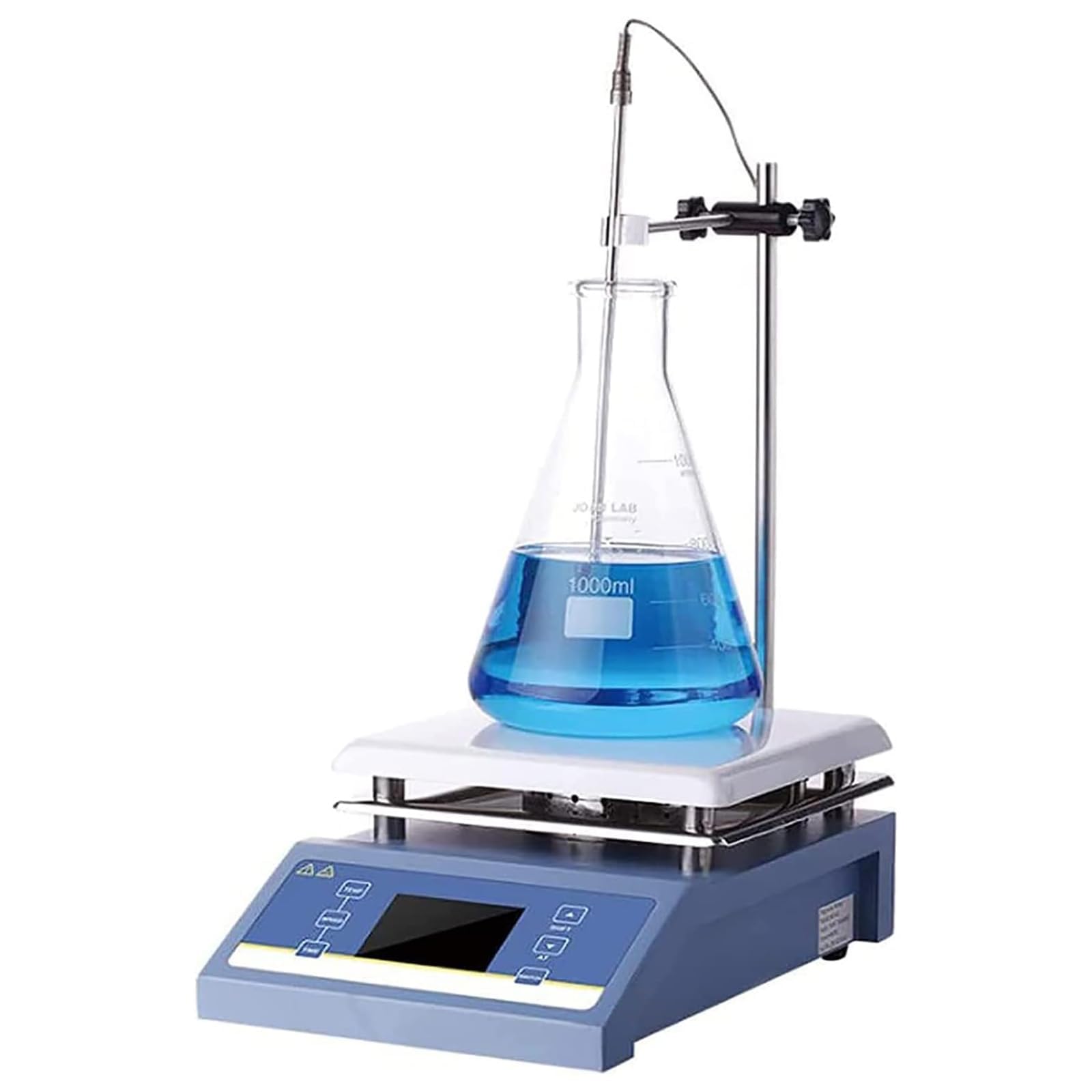 Agitador magnético, placa digital de 5 litros con pantalla LED, sonda de temperatura, velocidad ajustable 200-2000 rpm para uso en laboratorio