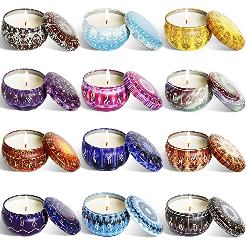 Candele Profumate Mandala Fatte A Mano - Decorazione Per Casa, 4 Pezzi - Foto 4