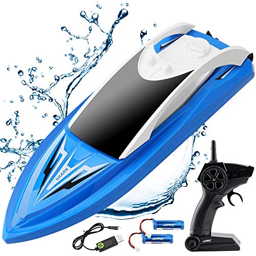 RC Boat Remote Control Boats for Pools and Lakes, ArgoHome S5B Self Righting 10km/h High Speed Boat Toys for Kids Adults Boys Girls(Blue)
