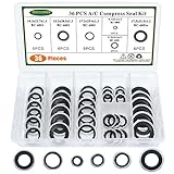 A/C System Compressor Gasket Seals Air Conditioning Compressor Port Seal Washer Kit (36)