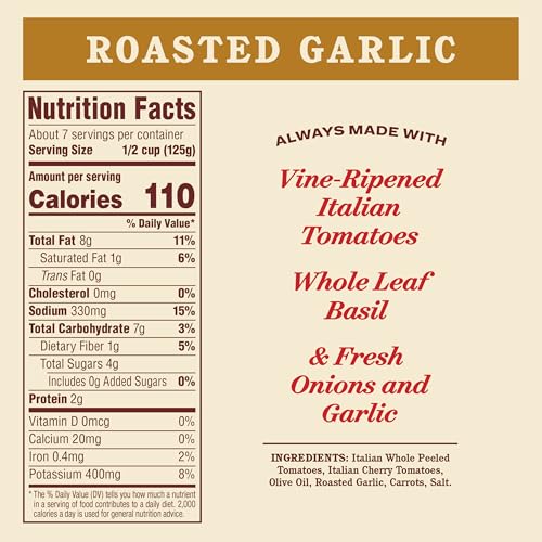 Image of Rao's Homemade Roasted Garlic Sauce Made with Italian Tomatoes, 32 oz