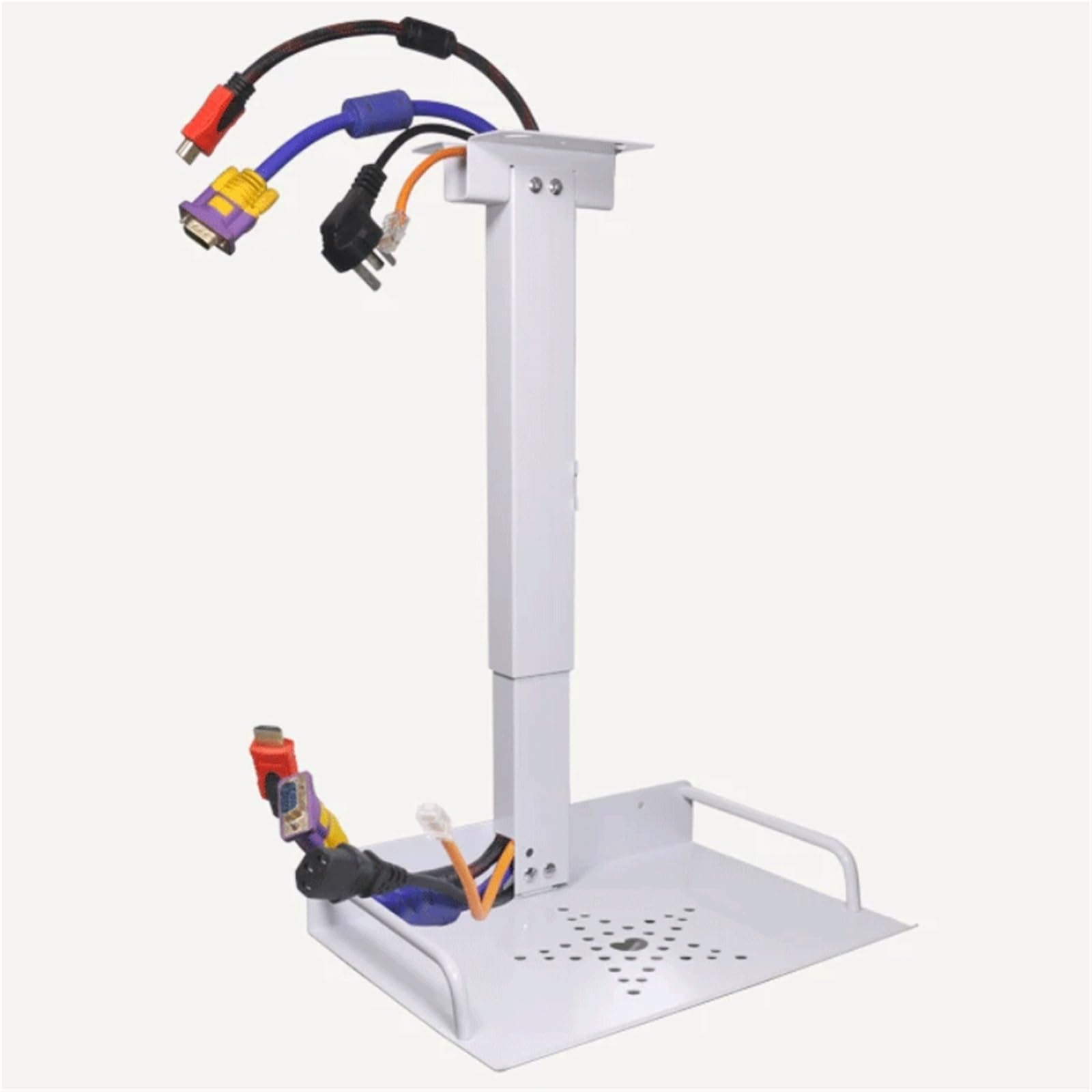 Home cinéma Plateau de projecteur adapté aux Supports de projecteur montés au Plafond et aux Supports de caméra de conférence Portable(Noir,Moyen)