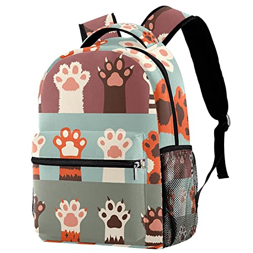 Sac à dos d'école multicolore géométrique, sac de cours décontracté et résistant pour étudiant