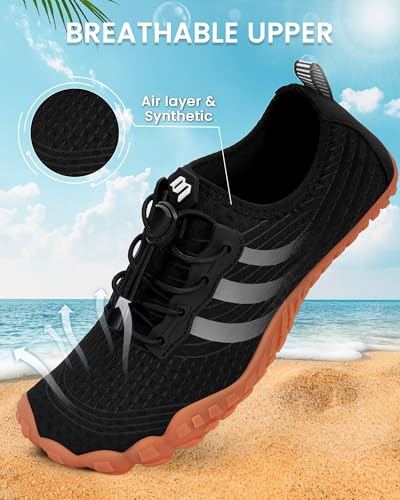 Image of Water Shoes for Women Men Quick-Dry Barefoot Shoes Breathable Aqua Socks for Swim Beach River Pool Lake Hiking Surfing Kayaking