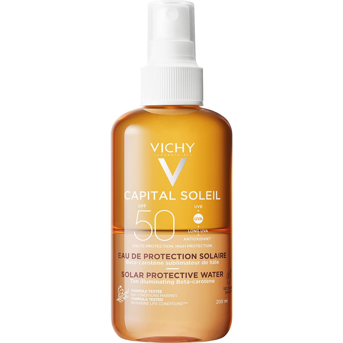 VICHY ideal sol eau lumin spf50 200ml