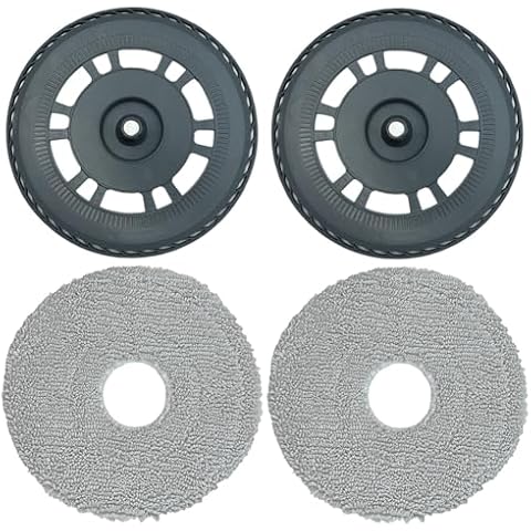 Ytaland 2 Pack Replacement Mop Pads Holder for Dreame L10s Pro Ultra Heat /X40 Ultra/ L20 Ultra Robot Vacuum Cleaner Accessories, Washable Mopping Pad Cover