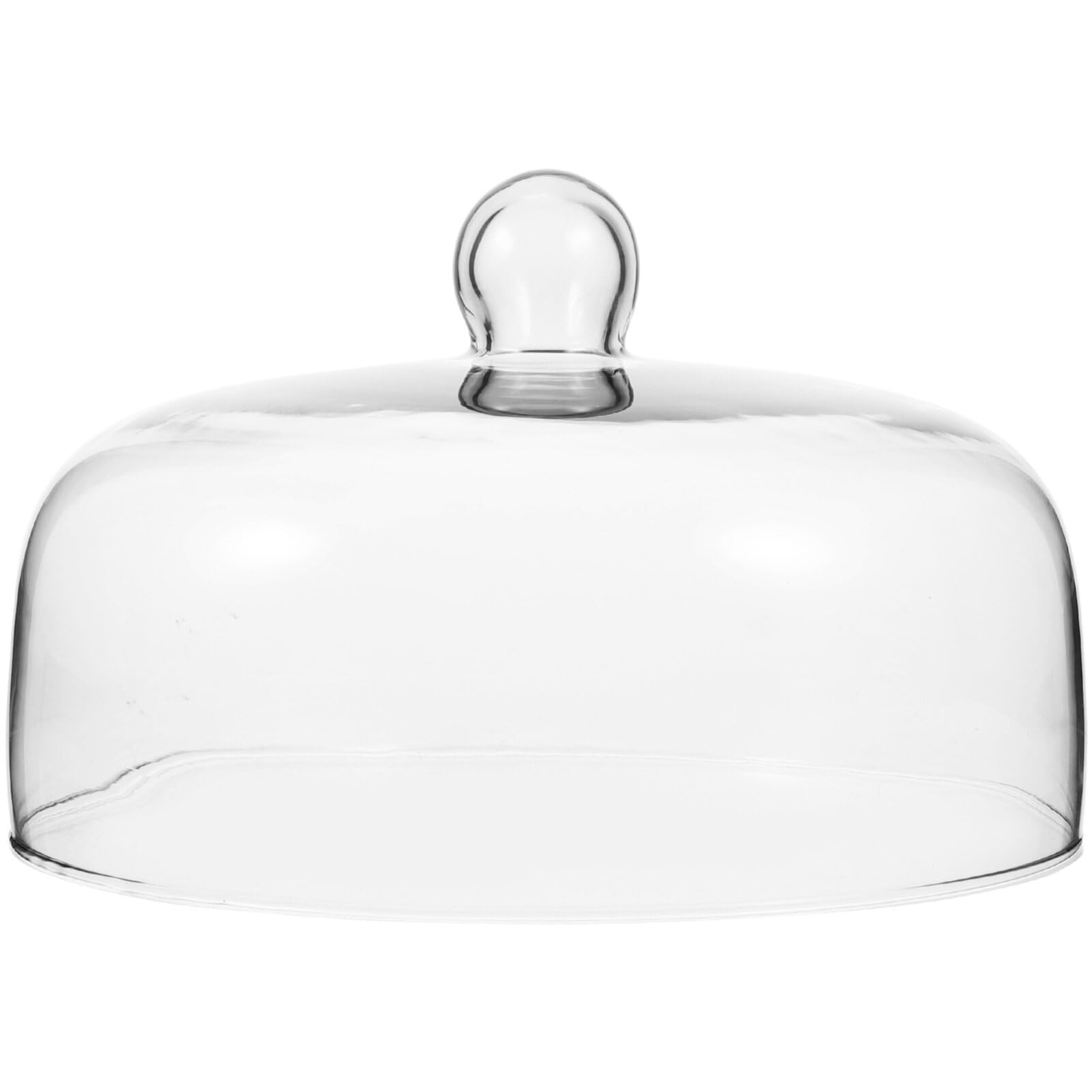 STOBAZA Cubierta Redonda De Cristal para Cúpula De Pastel Pantalla De Pastelería con Mango De Perilla Tapa Transparente para Soporte De Pastel Cubierta para Pastel Tienda De Comida para