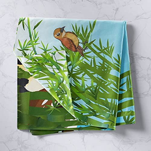 Tapeçaria de panda para pendurar na parede para meninos e crianças, desenho de panda gigante, manta