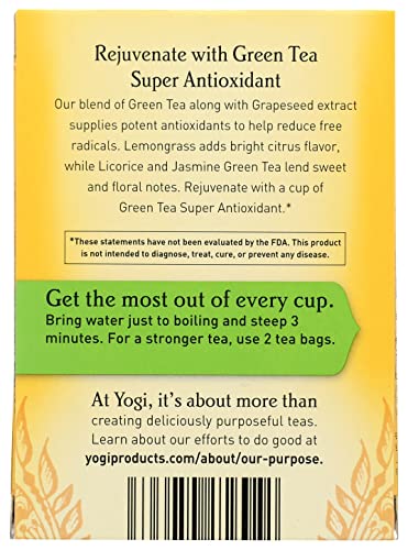 Yogi Tea, Green Tea Super Antioxidant, 16 Count #TOP2