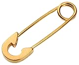 [From da Phactory] フロム ダ ファクトリー 安全ピン ピアス 18G サージカルステンレス 軟骨ピアス ボディピアス1個(18G,ゴールド)