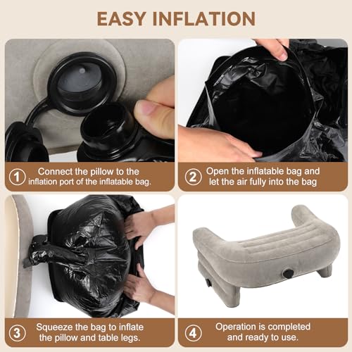 Luxspire Travesseiro de leitura para jogos, almofadas de leitura extragrandes para sentar na cama ad