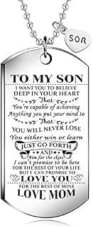 To My Son from MOM I Want You To Believe Love Mom Dog