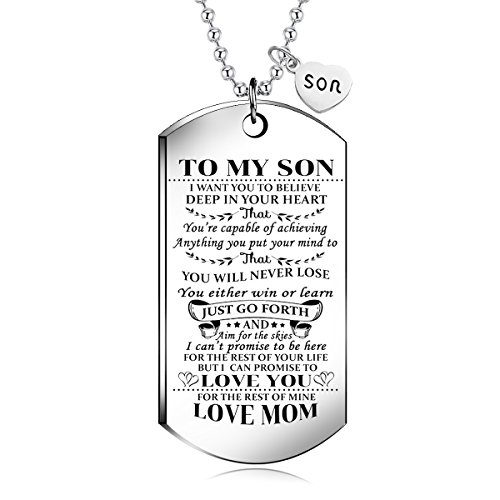 To My Son from MOM I Want You To Believe Love Mom Dog