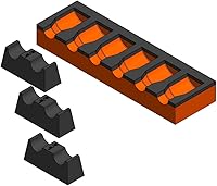 Vista 14 de MagAttach Organizadores de Extensión de Dados (1/2", Negro/Negro)