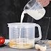 Produktbild 2500 ml Messbecher Kunststoff-Rührschüssel Klare Skala mit Deckel für Backlabor Küchenmesswerkzeug Klar