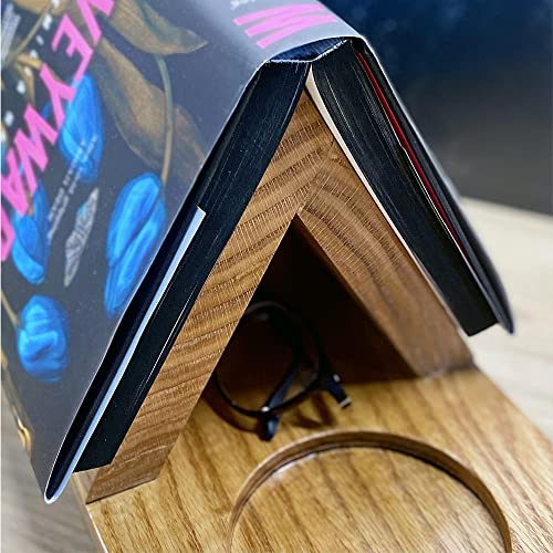 Personalized Wooden Triangle Bookshelf,Bookshelf With Drink Holder,Custom Name Triangle Bookshelf,Reading Tool Decoration,Mother's Day Father's Day Custom Gift,Gift For Dad,Mom,Friends,Kids #TOP2