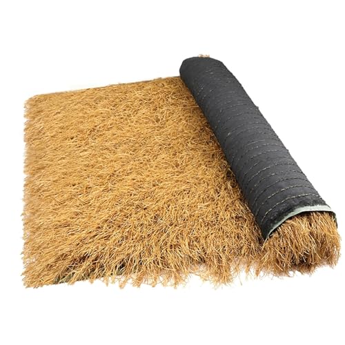 Toit en chaume synthétique durable pour rénover un abri de jardin sans entretien