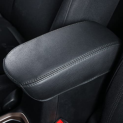 SXCY Compatible para Jeep Renegade 2015-2022 Fundas Reposabrazos, Coche Consola Central Reposabrazos Cubierta, Apoyabrazos Protección de Cuero, Renegade 2022 Accesorios (Negro) Cover