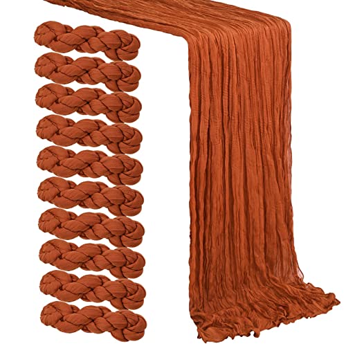 Best Terracotta Cheesecloth Table Runner