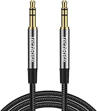 TechRise 3.5mm Audio Aux Cable1.5m Nylon Braided Stereo Jack for Headphones, iPod, iPhone, iPad, Car, Soundbar, TV, PC, Speaker - Superior Sound TRS Cord