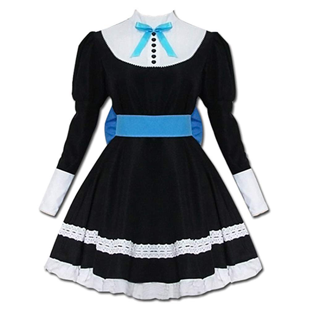 Tongji Women's Black Anime Panty & Stocking With Garterbelt Cosplay Costume, Lolita Maid Suits Used For Halloween Christmas Carnival Theme Party Cosplay