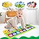 SneiDr Klaviermatte Musikmatte Kinder ab 1 Jahr mit 8 Tieren 13 Tasten 10 Melodien 80x30cm Rutschfester Stoff Ungiftig Baby Musikspielzeug mit Armband für Geschenk Kleinkinder Weihnachten Geburtstag