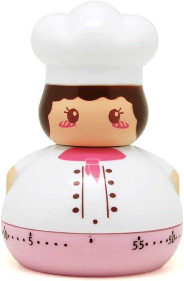 Cute Chef Kitchen Egg Timer Commercial Rotation for Kids Homework Study