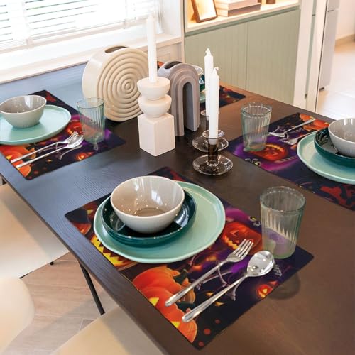 Set de table Halloween lavable pour protéger votre table des taches - 7