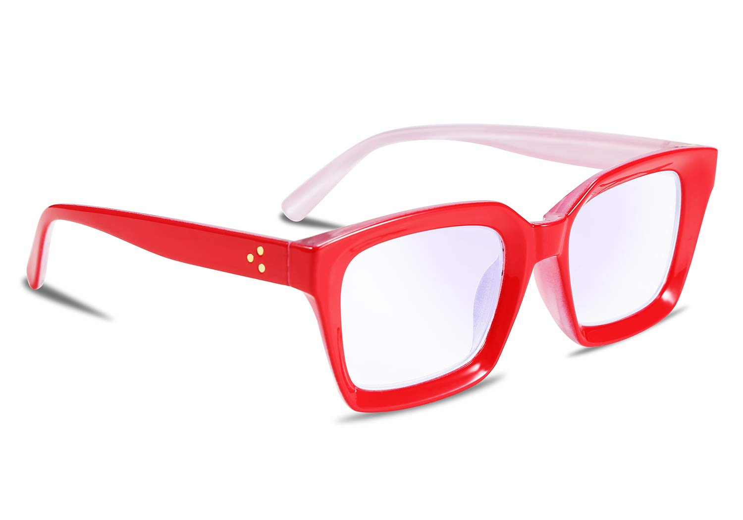 FEISEDY Retro Square Blue Light Blocking Reading Glasses Anti Glare Digital Eyestrain Reader B2479