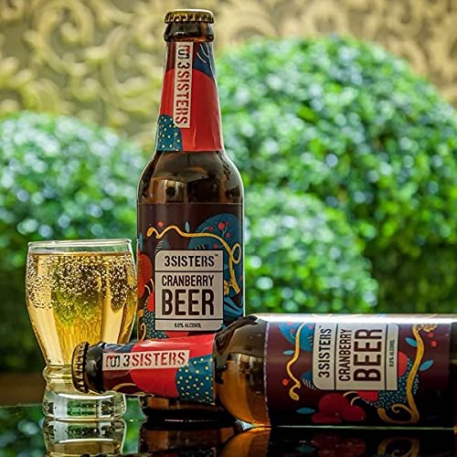Image of 3Sisters Non Alcoholic Beer - Cranberry Flavor - (Pack of 6 Bottles x 330ml each)