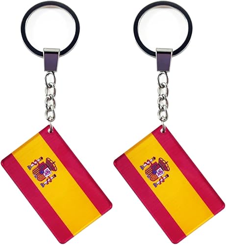 QQSD Llavero con la bandera de España, 2 unidades, España