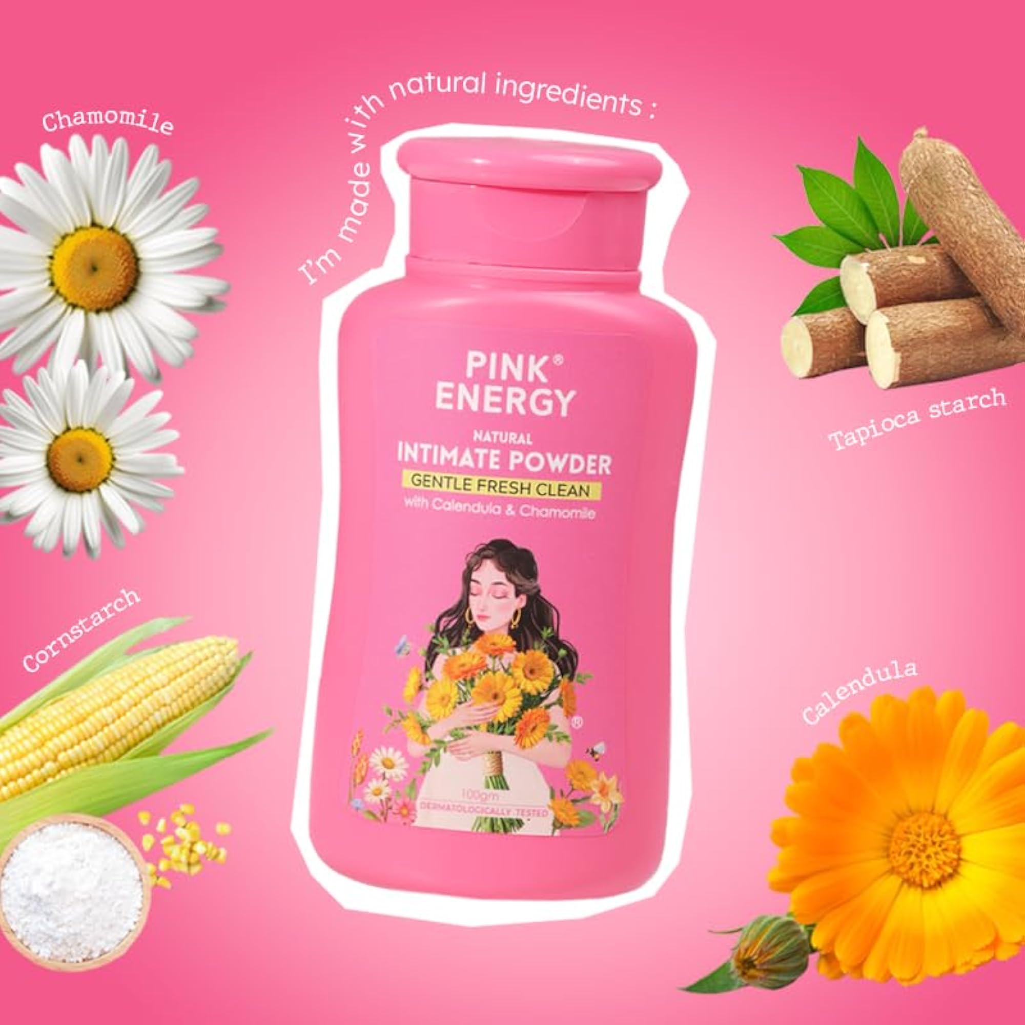 Intimate Wash + Talc-Free Powder Combo, Anti-Chafing, Odour-Control