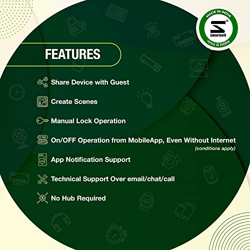 Image of Smarteefi WiFi 5 Node Switch (STD-SERIES), Retrofit Smart Switch for Home Automation, Works with existing switches, No hub required, Compatible with Alexa and Google Home (STD-SERIES, 5 Node)