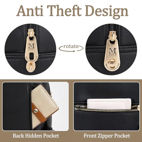 Image of Montana West Mini Backpack Purse for Women Anti Theft Backpacks with Secured Zipper and Tassel