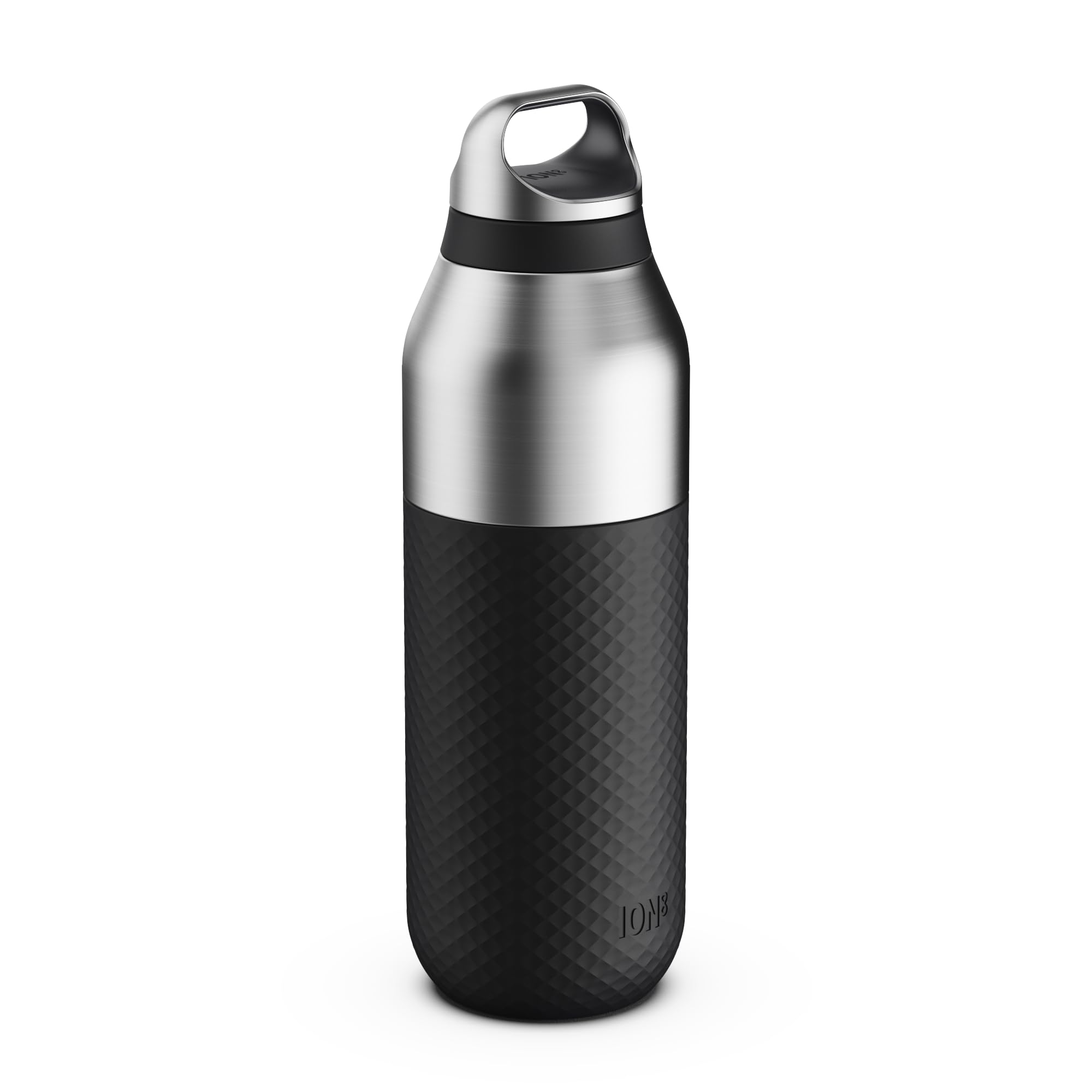 ION8 Primo ROAM Insulated Water Bottle 835 ml (28 oz)– Leakproof Stainless Steel, Vacuum Insulated for Hot & Cold Drinks, Twist Lid, Dishwasher Safe, Black — image 1