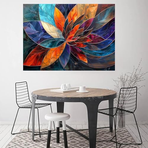 Toile murale abstraite de qualité supérieure 80 x 120 cm