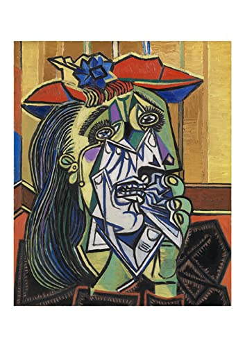 Affiche encadrée Femme pleureuse de Picasso, rendu galerie