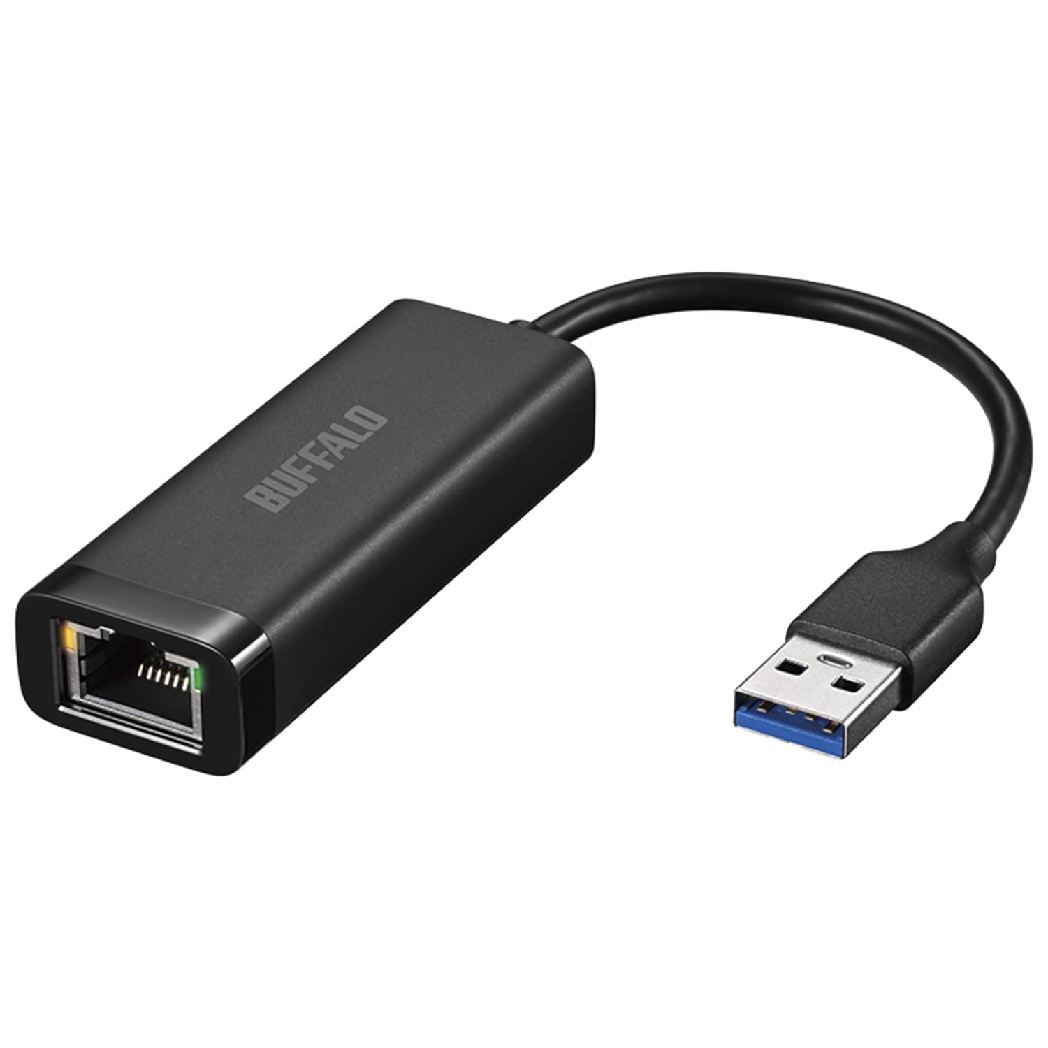 Buffalo LUA6-U3-AGTE-NBK Wired LAN Adapter, Giga Type-A, USB 3.2 (Gen1), Japanese Manufacturer (Windows/macOS/Nintendo Switch, Operation Confirmed) Black