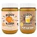 Bark Bistro Company, Ruff Ruff Raw + Pumpkin Pup Buddy Budder, Dog Peanut Butter, Healthy Dog Treat, 100% Natural Dog Peanut Butter - Made in USA (Set of 2/ 16oz Jars)