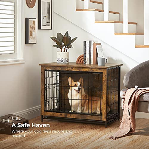 FEANDREA Dog Crate Furniture, Side End Table, Modern Kennel for Dogs Indoor up to 45 lb, Heavy-Duty Dog Cage with Multi… - Image 3