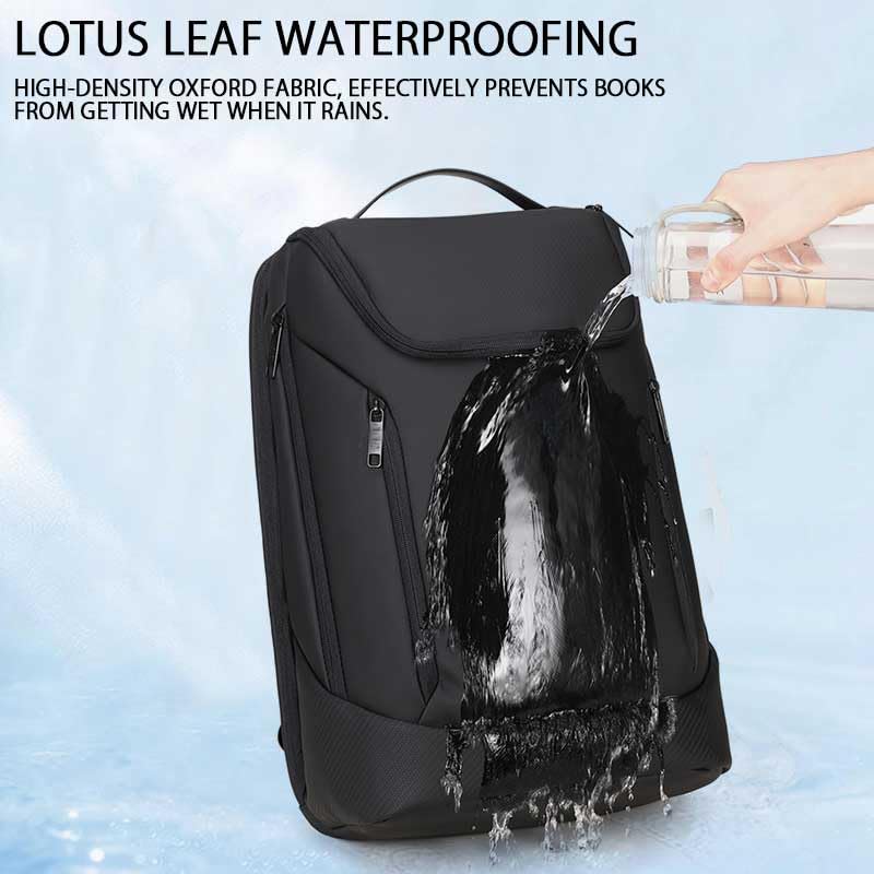 Shockproof Waterproof Laptop Backpack, 17-Inch Anti-Scratch Travel Backpack with Large Storage(Black/Gray/Green) (Black)4