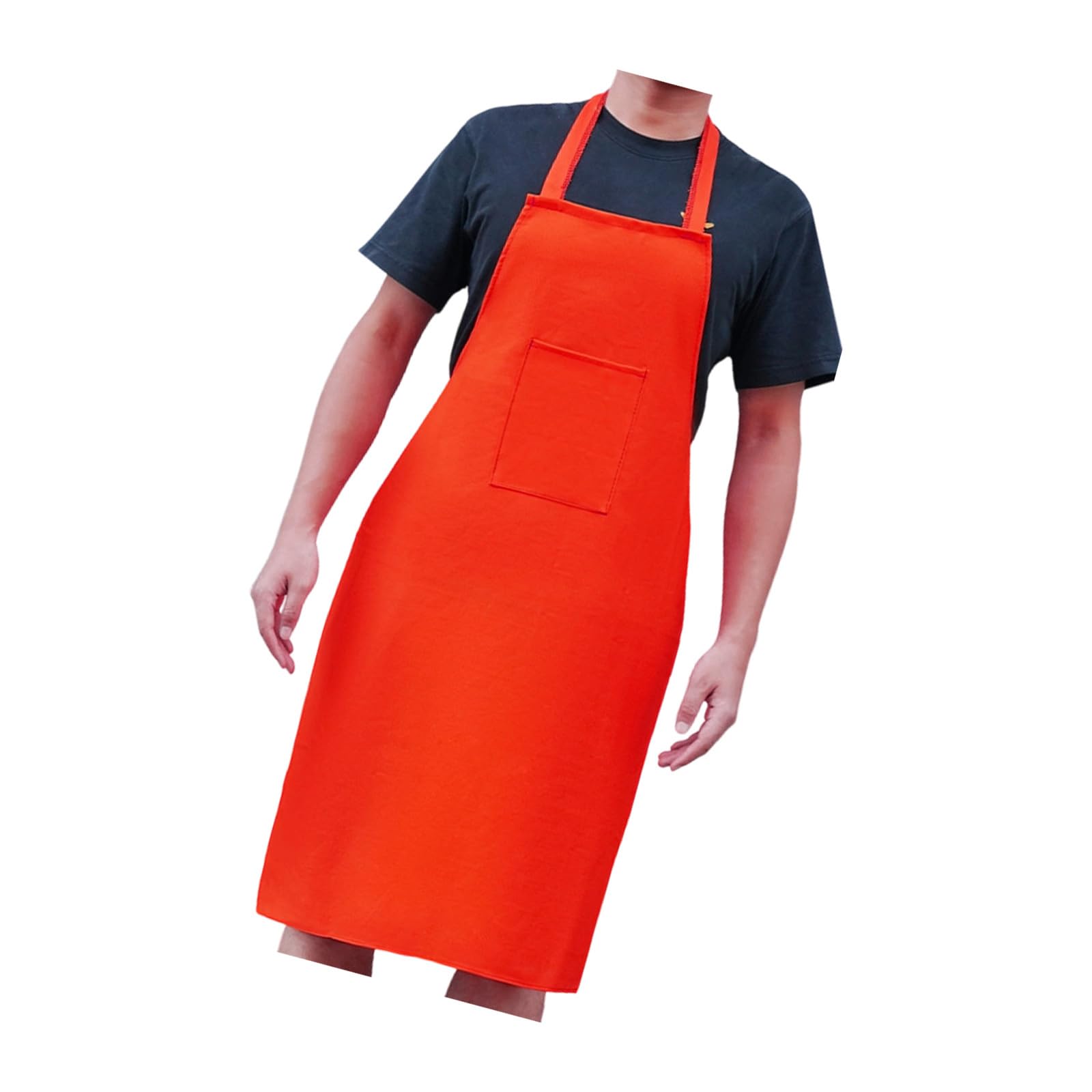 Heatproof Welding Protective Apron with Adjustable Straps Flame Retardant Fabric for Industrial Workers Breathable Construction Machine Washable Welding Protective Apron