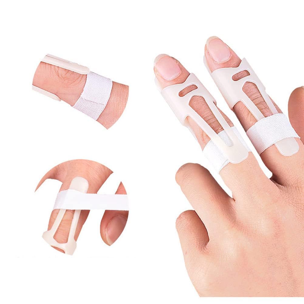 Clcyricher 指用サポーター スプリント リハビリ用 フィンガーストレートナー サポート 固定 保護 変形予防 関節サポーター 指関節トレーニング 軽量 コンパクト 左右兼用 男女兼用 指保護サポート