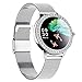Produktbild Smart Watch Für Android Ios wasserdichte Frauen Sport Digitaluhr Fitness Tracker Herzfrequenz Blut Sauerstoff Schlafmonitor Touchscreen,Silber